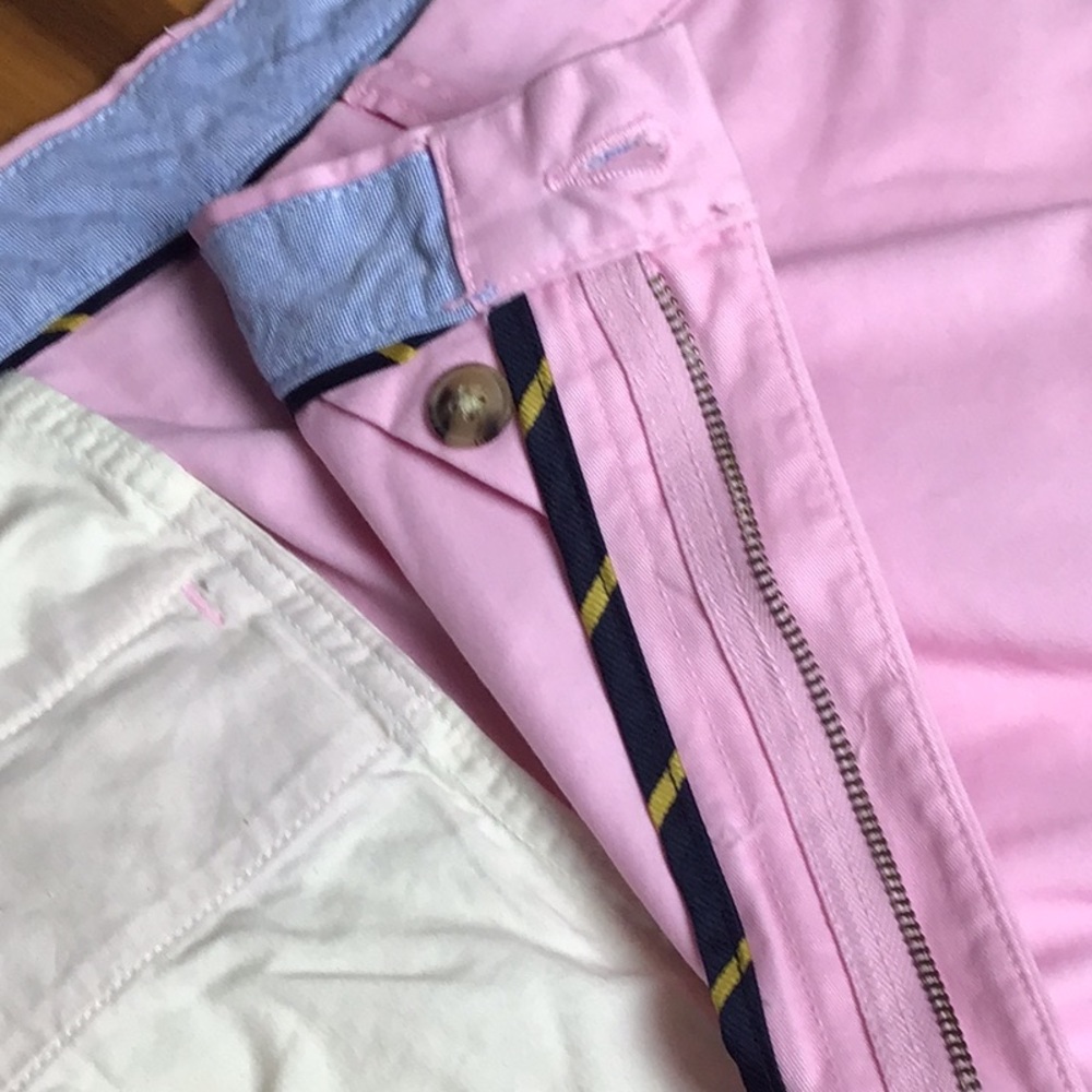 Ralph Lauren Pink Men’s Flat Front Shorts with Blue Pony size 46:classic fit - Picture 11 of 16